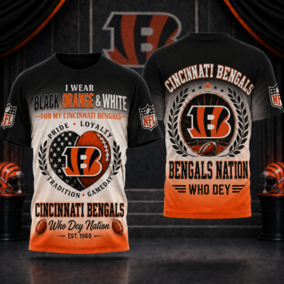 Cincinnati Bengals | Premium NFL Pride Loyalty Tradition 3D Shirt