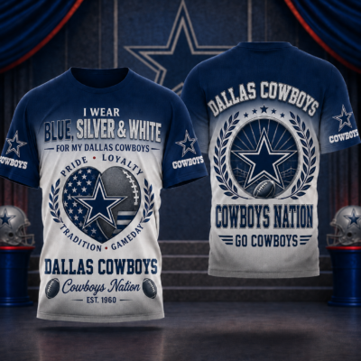 Dallas Cowboys | Premium NFL Pride Loyalty Tradition 3D Shirt - M