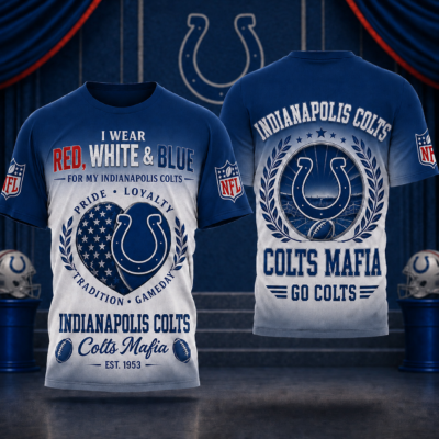 Indianapolis Colts | Premium NFL Pride Loyalty Tradition 3D Shirt - 4XL