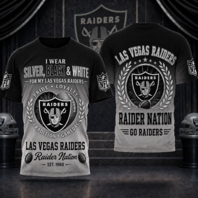 Las Vegas Raiders | Premium NFL Pride Loyalty Tradition 3D Shirt - L