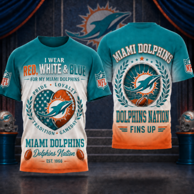Miami Dolphins | Premium NFL Pride Loyalty Tradition 3D Shirt
