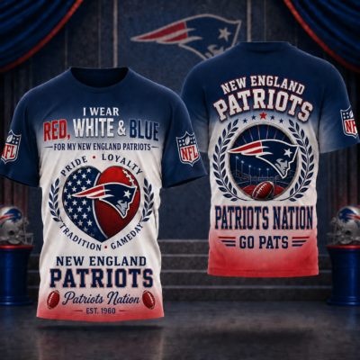 New England Patriots | Premium NFL Pride Loyalty Tradition 3D Shirt - S