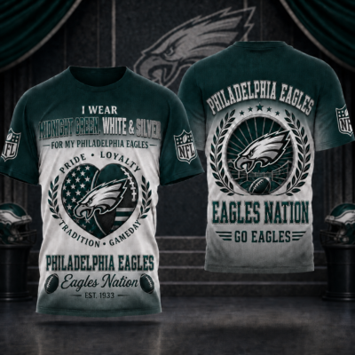 Philadelphia Eagles | Premium NFL Pride Loyalty Tradition 3D Shirt - XL