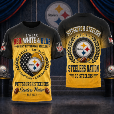 Pittsburgh Steelers | Premium NFL Pride Loyalty Tradition 3D Shirt - XL