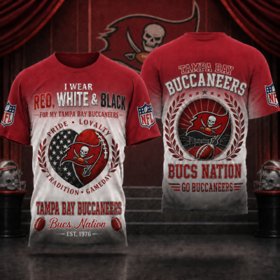 Tampa Bay Buccaneers | Premium NFL Pride Loyalty Tradition 3D Shirt - 4XL