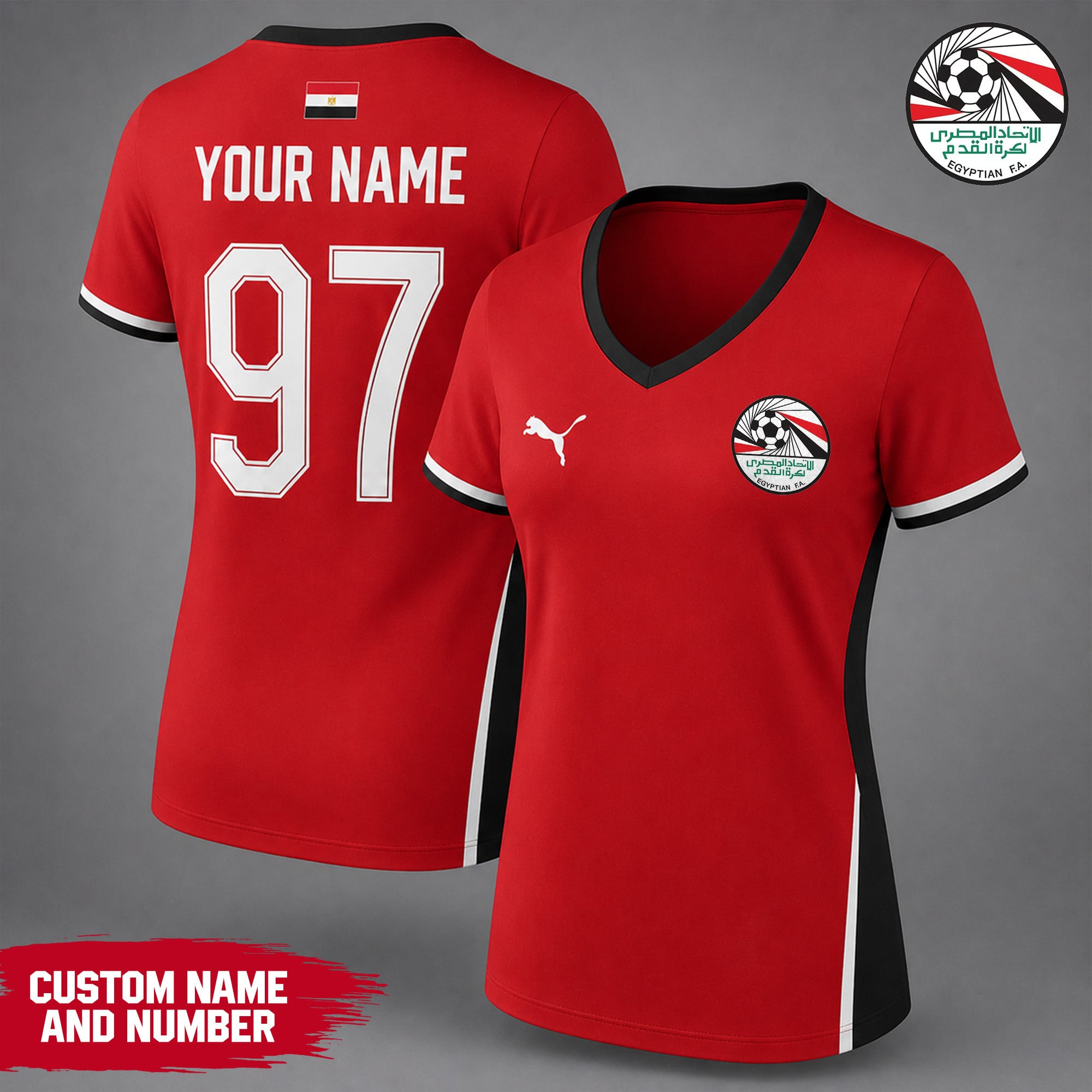 Egypt | Premium WC26 Team Pride V-neck Shirt