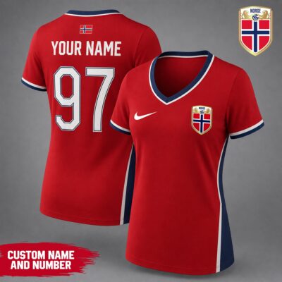 Norway | Premium WC26 Team Pride V-neck Shirt - L