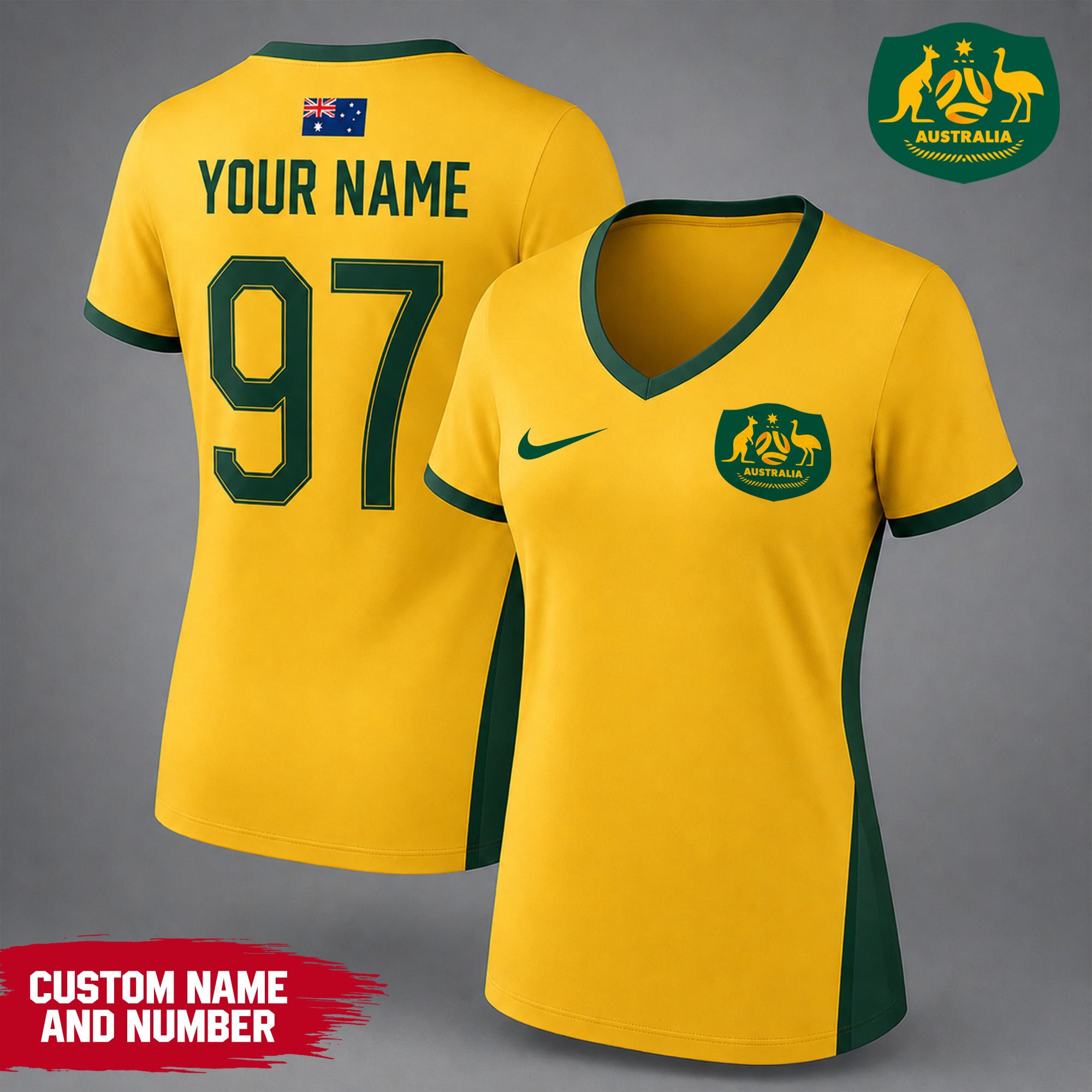Australia | Premium WC26 Team Pride V-neck Shirt