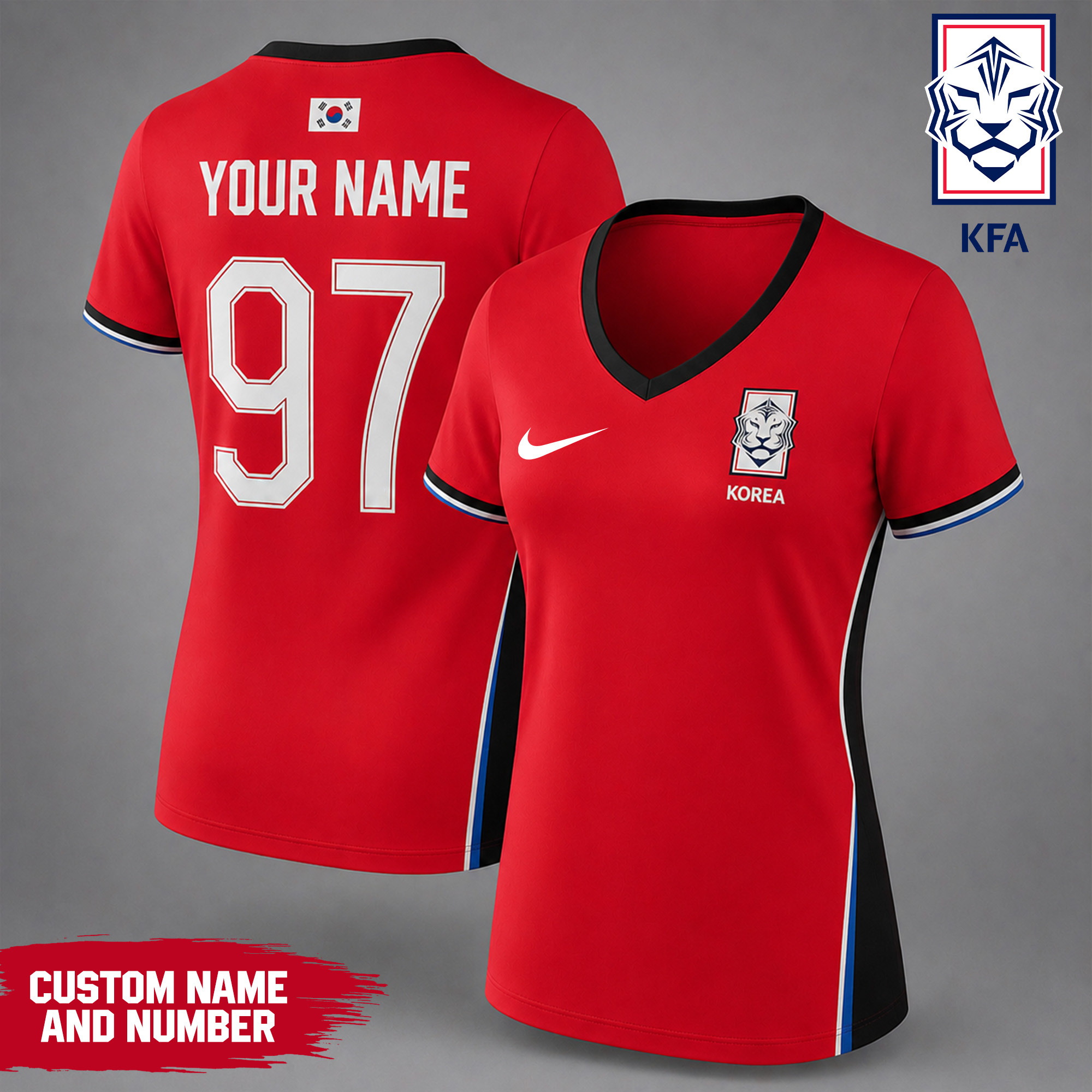 South Korea | Premium WC26 Team Pride V-neck Shirt