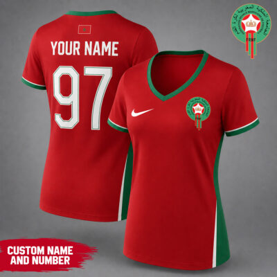 Morocco | Premium WC26 Team Pride V-neck Shirt - L