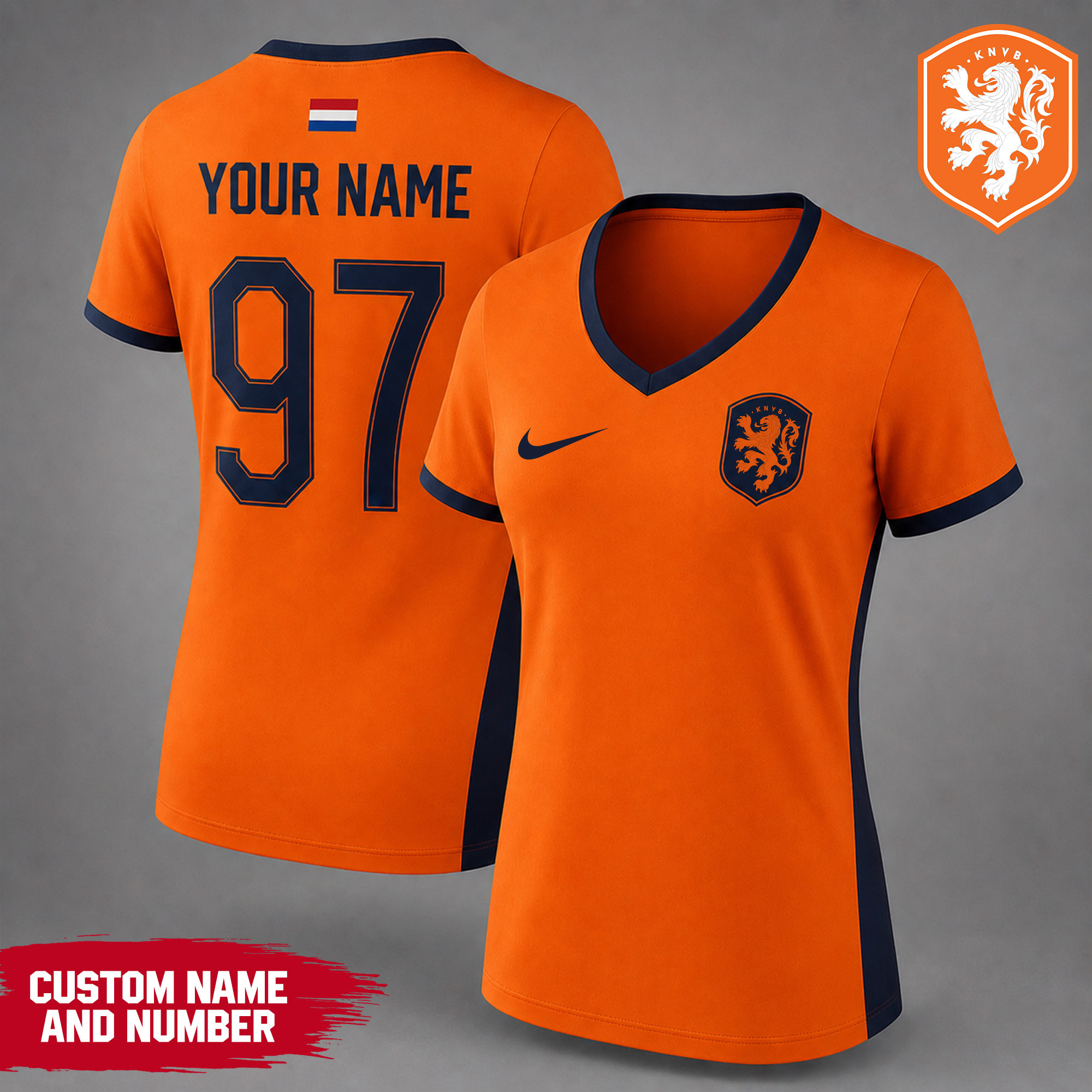 Netherlands | Premium WC26 Team Pride V-neck Shirt