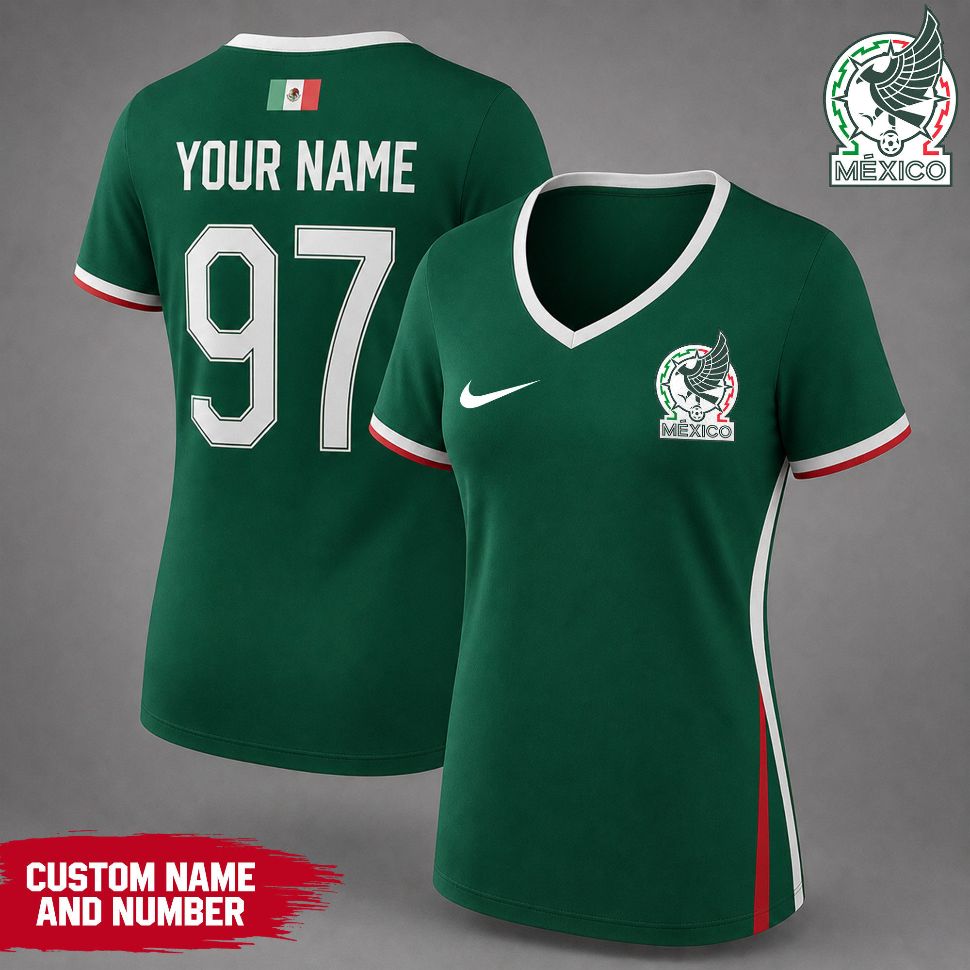 Mexico | Premium WC26 Team Pride V-neck Shirt