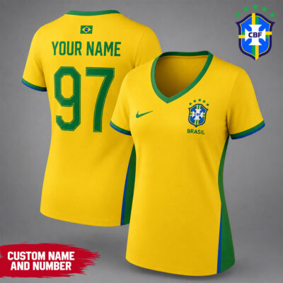 Brazil | Premium WC26 Team Pride V-neck Shirt - XL