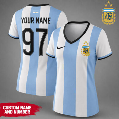 Argentina | Premium WC26 Team Pride V-neck Shirt - XL