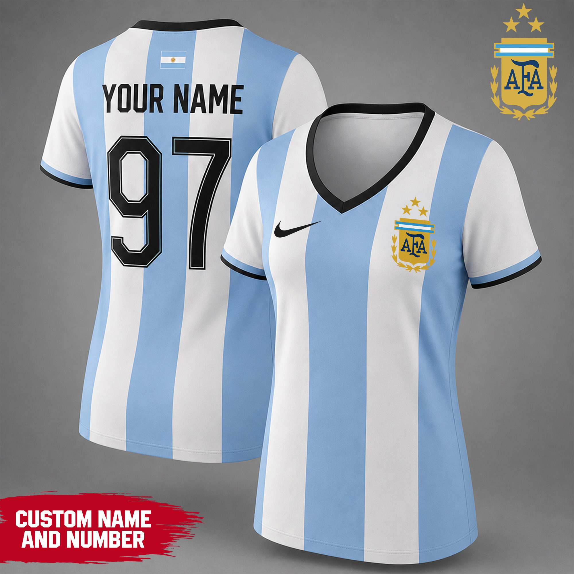 Argentina | Premium WC26 Team Pride V-neck Shirt