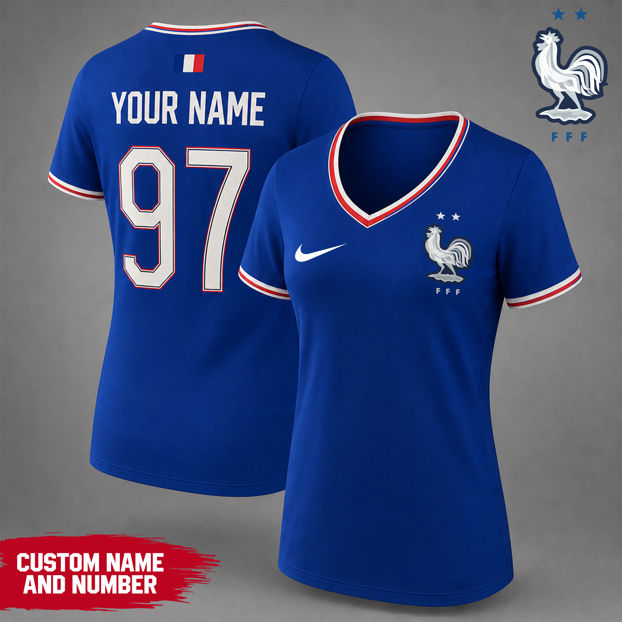 France | Premium WC26 Team Pride V-neck Shirt