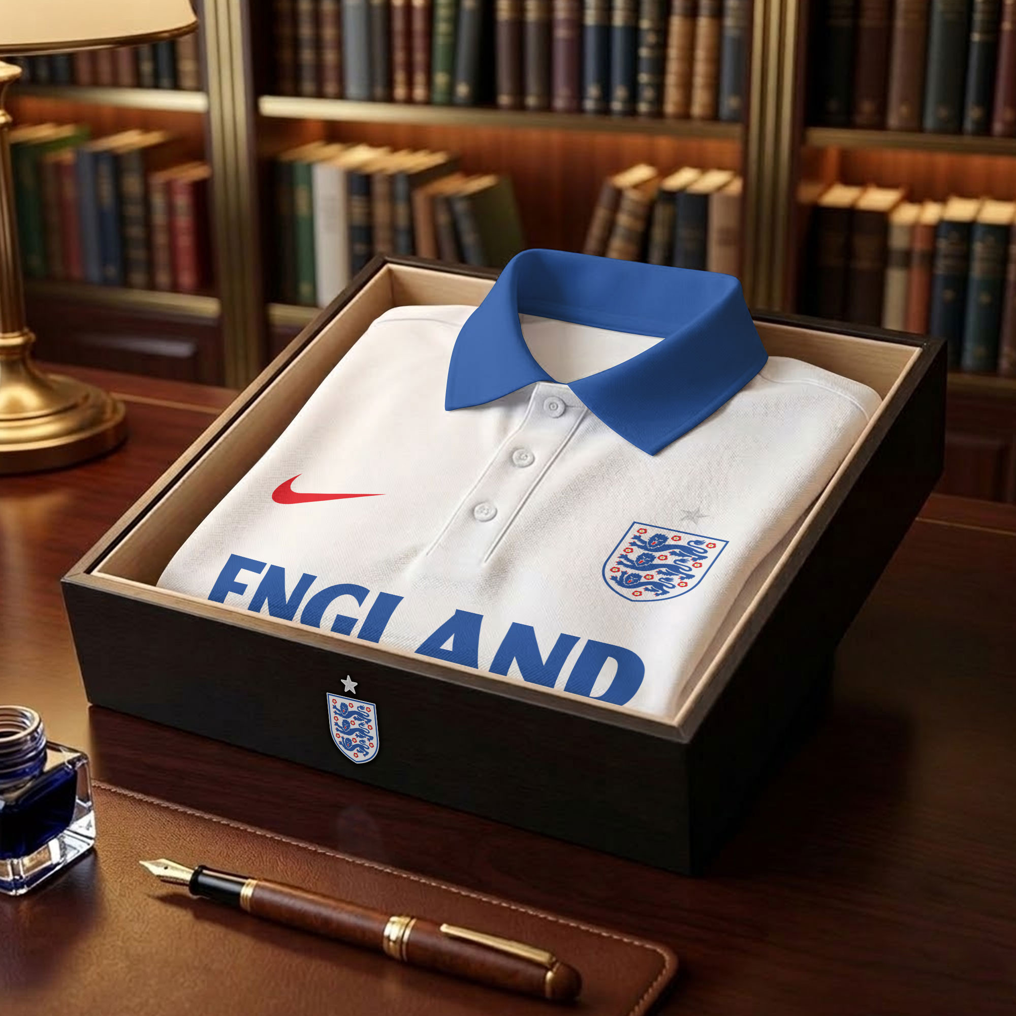 England | Premium WC26 Hall Of Fame Polo Shirt NTH1 - Image 4