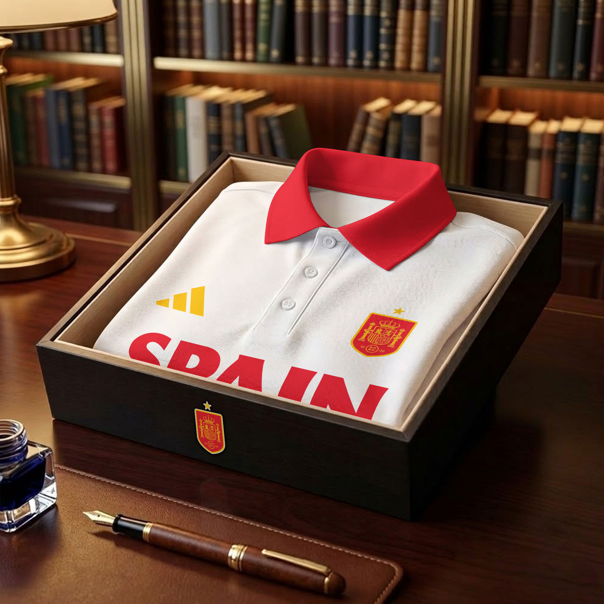 Spain | Premium WC26 Hall Of Fame Polo Shirt NTH1 - Image 4