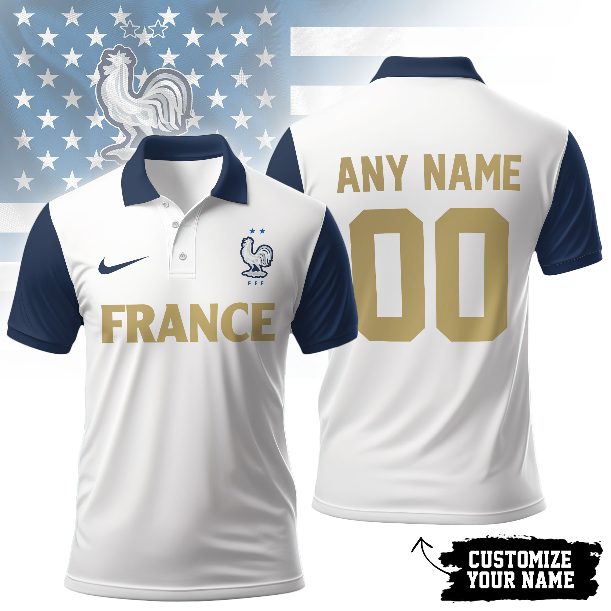 France | Premium WC26 Hall Of Fame Polo Shirt NTH1