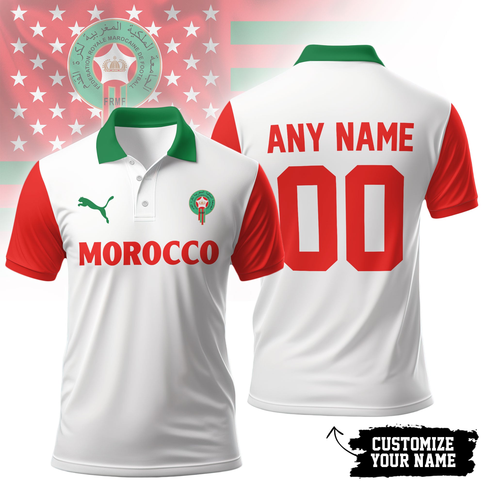Morocco | Premium WC26 Hall Of Fame Polo Shirt NTH1