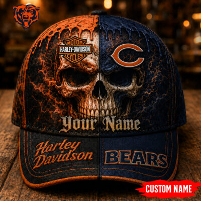 Chicago Bears | Premium NFL Harley Davidson Split Skull Classic Cap