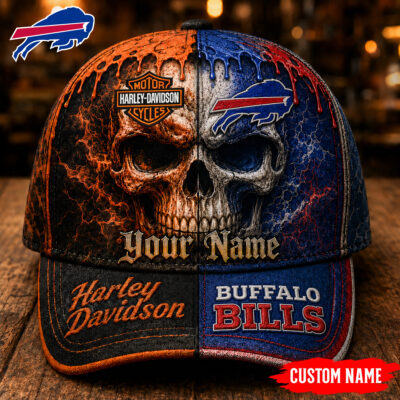 Buffalo Bills | Premium NFL Harley Davidson Split Skull Classic Cap