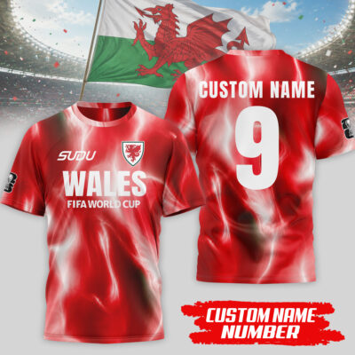 Wales | Premium WC26 Tournament Edition 3D Shirt NTH1 - 2XL
