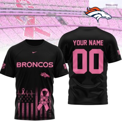 Denver Broncos | Premium NFL Breast Cancer Awareness 3D Shirt NTH1