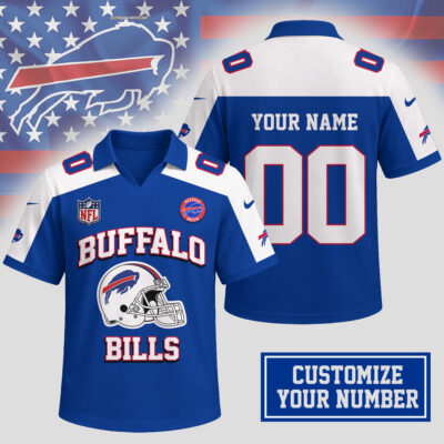 Buffalo Bills | Premium NFL Helmet Graphic Jersey NTH1 - 3XL