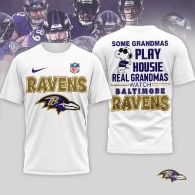 Baltimore Ravens | Premium NFL Fan Grandma Apparel 3D Shirt NTH1