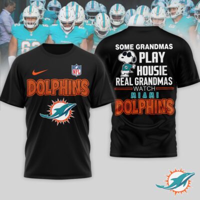 Miami Dolphins | Premium NFL Fan Grandma Apparel 3D Shirt NTH1