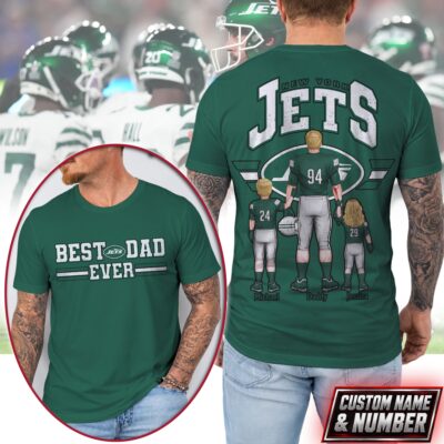 New York Jets | Premium NFL Best Dad Ever 3D Shirt NTH1