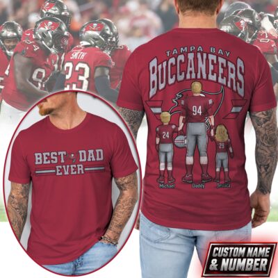 Tampa Bay Buccaneers | Premium NFL Best Dad Ever 3D Shirt NTH1