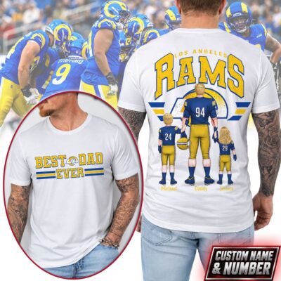 Los Angeles Rams | Premium NFL Best Dad Ever 3D Shirt NTH1