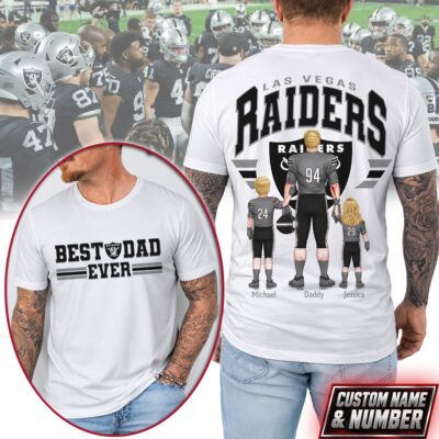 Las Vegas Raiders | Premium NFL Best Dad Ever 3D Shirt NTH1