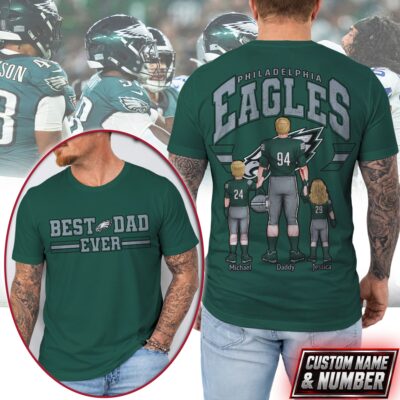 Philadelphia Eagles | Premium NFL Best Dad Ever 3D Shirt NTH1