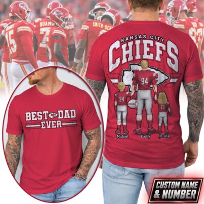 Kansas City Chiefs | Premium NFL Best Dad Ever 3D Shirt NTH1