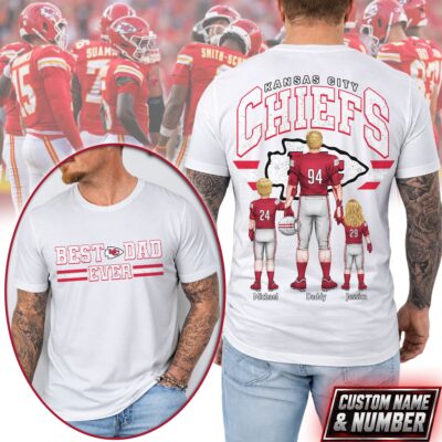 Kansas City Chiefs | Premium NFL Best Dad Ever 3D Shirt NTH1