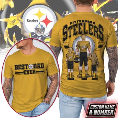 Pittsburgh Steelers | Premium NFL Best Dad Ever 3D Shirt NTH1