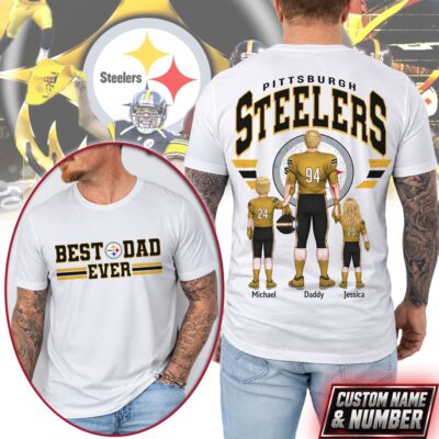 Pittsburgh Steelers | Premium NFL Best Dad Ever 3D Shirt NTH1