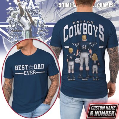 Dallas Cowboys | Premium NFL Best Dad Ever 3D Shirt NTH1