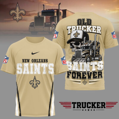 New Orleans Saints | Premium NFL Old Trucker Fan 3D Shirt