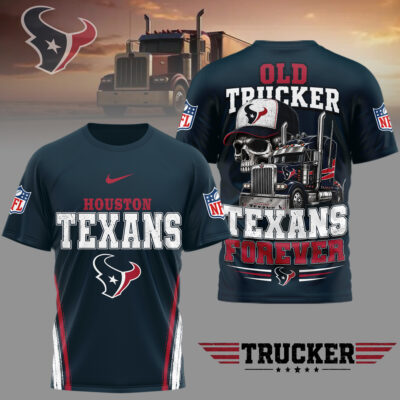 Houston Texans | Premium NFL Old Trucker Fan 3D Shirt
