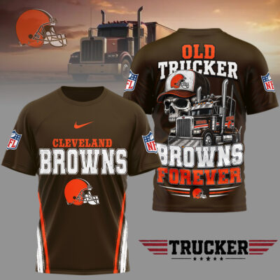 Cleveland Browns | Premium NFL Old Trucker Fan 3D Shirt