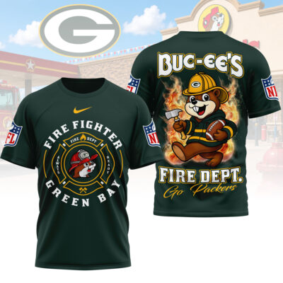 Green Bay Packers | Premium NFL Firefighter Strong 3D Shirt