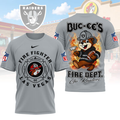 Las Vegas Raiders | Premium NFL Firefighter Strong 3D Shirt