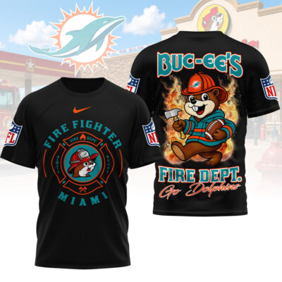 Miami Dolphins | Premium NFL Firefighter Strong 3D Shirt