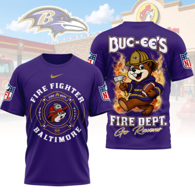 Baltimore Ravens | Premium NFL Firefighter Strong 3D Shirt