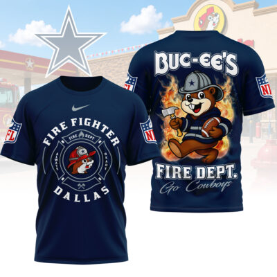 Dallas Cowboys | Premium NFL Firefighter Strong 3D Shirt