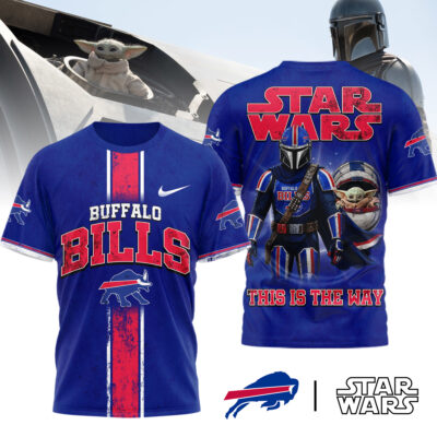 Buffalo Bills x Star Wars | Premium NFL This Is The Way Star Wars 3D Shirt - 5XL